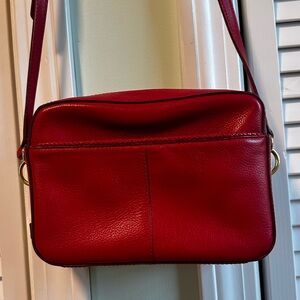 Cole Haan Red Leather Crossbody Bag